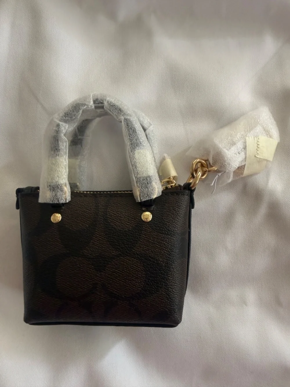 Coach Micro Tote Keyring - Picture 2 of 2